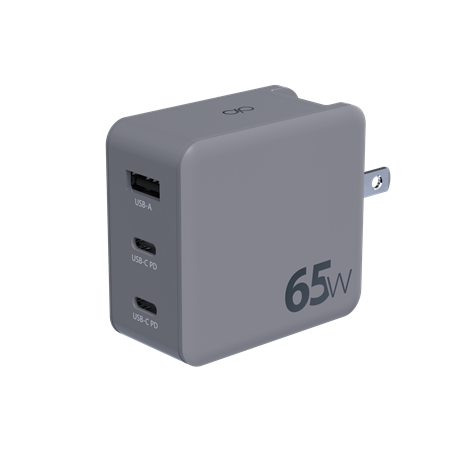 Adaptateur de voyage 65W Power Delivery GaN International Gris Force Power