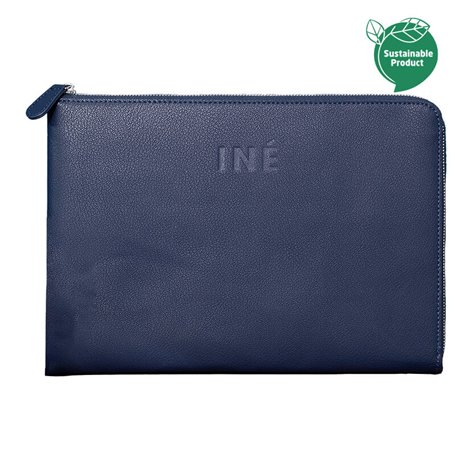 Pochette PC 14" / 15.3" INE-LAPTOP Bleue - 60% de cuir recyclé Xoopar