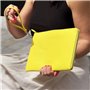 Pochette Tablette 10.1-11" INE-TABLET Jaune - 60% de cuir recyclé Xoopar
