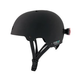 Casque de Cyclisme pour Adultes Cosmo Evasion Noir S/M Lumière LED Noir mat (Reconditionné B)