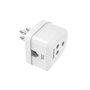 Hama 7201162 changeur de genre de câble Tthree-pole plug 6p4c Blanc