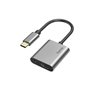 Hama 00200304 changeur de genre de câble USB Type-C 3.5 mm/USB Type-C Gris