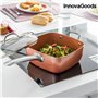 Ensemble de Poêle Multifonctions 5 en 1 Copper InnovaGoods IG117346 4 Pièces Argenté Métal Aluminium 5 Pièces Ø 24 cm (R