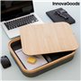 Bureau Portatif avec Plateau de Rangement Larage InnovaGoods Gris (Reconditionné B)