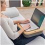 Bureau Portatif avec Plateau de Rangement Larage InnovaGoods Gris (Reconditionné B)