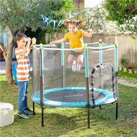 Trampoline pour Enfants avec Filet de Sécurité Kidine InnovaGoods (Reconditionné C)