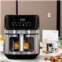 Friteuse à Air InnovaGoods Noir 1700 W 6,5 L Acier inoxydable (Reconditionné B)