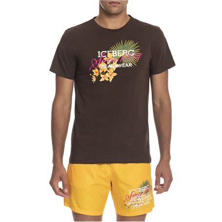 Iceberg Beachwear T-shirts Brun Homme