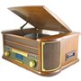 INOVALLEY RETRO29E-N Chaîne Hifi vinyle style rétro - Bluetooth 5.0 - 2x20W - Lecteur CD / K7 audio - Radio FM - Port US