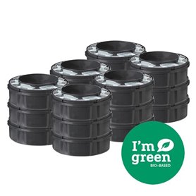 TOMMEE TIPPEE Recharges Poubelle a Couches Twist & Click avec GREENFILM Antibactérien d'Origine Durable