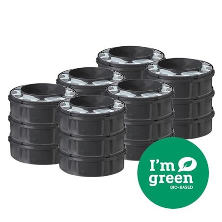 TOMMEE TIPPEE Recharges Poubelle a Couches Twist & Click avec GREENFILM Antibactérien d'Origine Durable