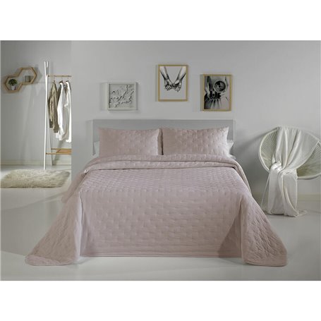 Couvre-lit Pierre Cardin DOTS Rose Lit king size (3 Pièces)