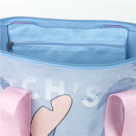 Sac de plage Stitch Bleu 100 % polyester