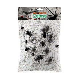 Toile d'araignée Halloween 200 g Blanc Multicouleur