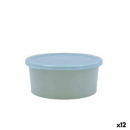 Panier-repas rond avec couvercle Quid Inspira 760 ml Vert Plastique (12 Unités)