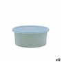 Panier-repas rond avec couvercle Quid Inspira 760 ml Vert Plastique (12 Unités)