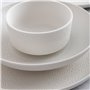 Assiette plate Bidasoa Fosil Blanc Céramique 21,3 x 21,2 x 2,2 cm (8 Unités)