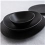 Assiette plate Bidasoa Fosil Noir Céramique Oblongue 22,8 x 20,1 x 2,2 cm (9 Unités)