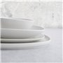 Assiette plate Bidasoa Fosil Blanc Céramique Carré 21,1 x 20,3 x 2,3 cm (9 Unités)