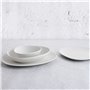 Assiette plate Bidasoa Fosil Blanc Céramique Oblongue 28 x 24,8 x 2,5 cm (6 Unités)