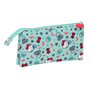 Trousse Fourre-Tout Double Hello Kitty Sea lovers Turquoise 22 x 12 x 3 cm