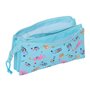 Trousse Fourre-Tout Triple Bluey Bleu ciel 22 x 12 x 3 cm