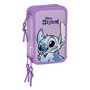 Pochette à crayons triple Lilo & Stitch Sweet Bleu Lila 12