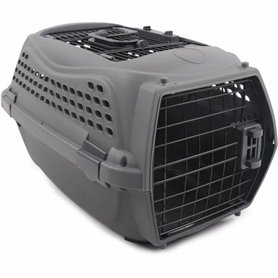 Cage de Transport MPETS ECO GIRO M Chat Gris foncé Plastique