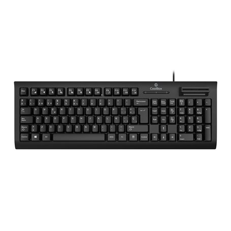 CoolBox COO-TEC03DNI clavier USB QWERTY Espagnole Noir