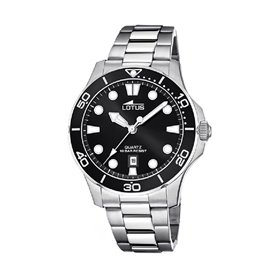 Montre Homme Lotus Noir Argenté