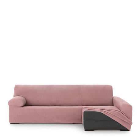 Housse pour chaise longue accoudoir long droit Eysa THOR Rose 170 x 110 x 310 cm