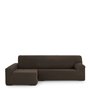 Housse pour chaise longue accoudoir long gauche Eysa THOR Marron 170 x 110 x 310 cm