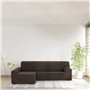 Housse pour chaise longue accoudoir long gauche Eysa THOR Marron 170 x 110 x 310 cm