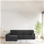 Housse pour chaise longue accoudoir long gauche Eysa THOR Anthracite Gris foncé 170 x 110 x 310 cm