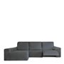 Housse pour chaise longue accoudoir long gauche Eysa ROC Gris foncé 180 x 120 x 360 cm