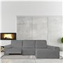 Housse pour chaise longue accoudoir long droit Eysa ROC Gris clair 180 x 120 x 360 cm