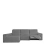 Housse pour chaise longue accoudoir long gauche Eysa ROC Gris clair 180 x 120 x 360 cm