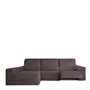 Housse pour chaise longue accoudoir long gauche Eysa ROC Marron 180 x 120 x 360 cm