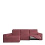 Housse pour chaise longue accoudoir long gauche Eysa ROC Tuile Rouge foncé 180 x 120 x 360 cm