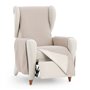 Housse de fauteuil Eysa SILVER Beige 100 x 110 x 55 cm Réversible