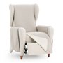 Housse de fauteuil Eysa SILVER Marron Clair 100 x 110 x 55 cm Réversible