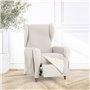 Housse de fauteuil Eysa SILVER Marron Clair 100 x 110 x 55 cm Réversible