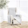 Housse de fauteuil Eysa SILVER Gris clair 100 x 110 x 55 cm Réversible