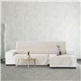 Housse pour chaise longue accoudoir court droit Eysa SILVER Marron Clair 100 x 110 x 240 cm