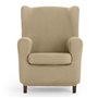 Housse de fauteuil à oreilles Eysa ULISES Beige 80 x 100 x 90 cm