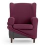 Housse de fauteuil à oreilles Eysa ULISES Bordeaux 80 x 100 x 90 cm