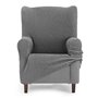 Housse de fauteuil à oreilles Eysa THOR Gris foncé 80 x 110 x 90 cm