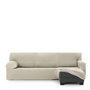 Housse pour chaise longue accoudoir court droit Eysa THOR Blanc 110 x 110 x 310 cm