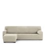 Housse pour chaise longue accoudoir long gauche Eysa THOR Blanc 110 x 110 x 310 cm