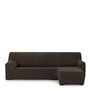 Housse pour chaise longue accoudoir court droit Eysa THOR Marron 110 x 110 x 310 cm